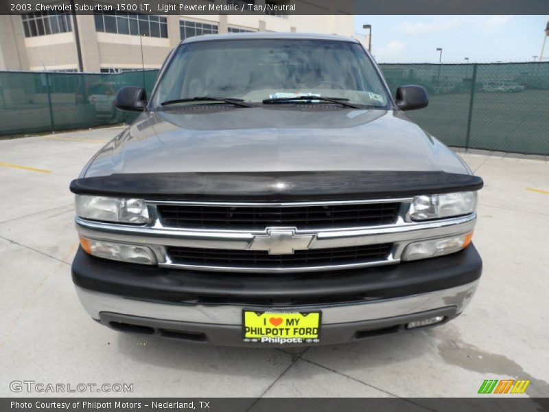 Light Pewter Metallic / Tan/Neutral 2003 Chevrolet Suburban 1500 LT