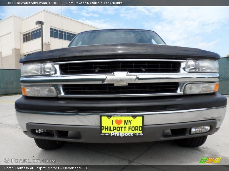 Light Pewter Metallic / Tan/Neutral 2003 Chevrolet Suburban 1500 LT