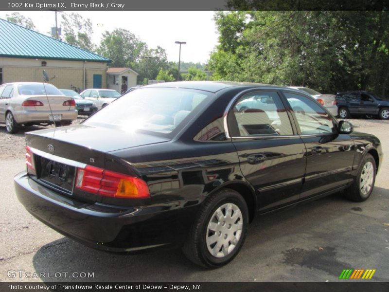 Ebony Black / Gray 2002 Kia Optima LX