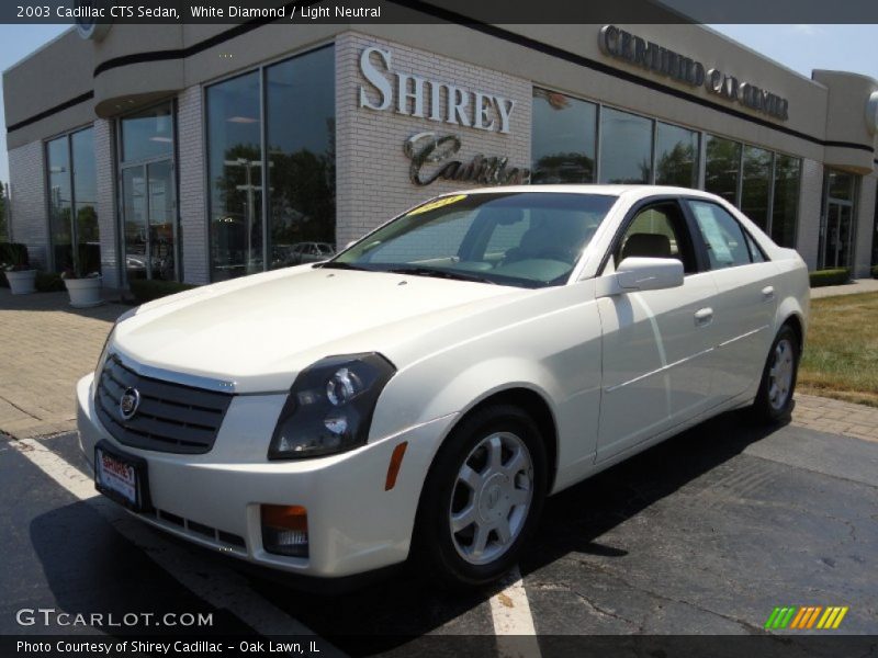 White Diamond / Light Neutral 2003 Cadillac CTS Sedan