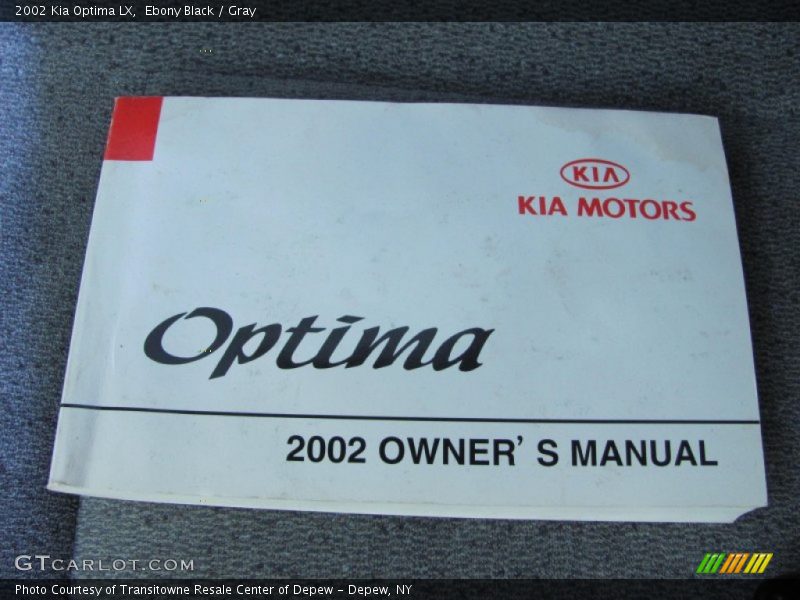 Ebony Black / Gray 2002 Kia Optima LX