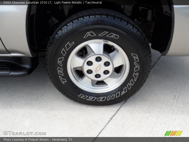 Light Pewter Metallic / Tan/Neutral 2003 Chevrolet Suburban 1500 LT