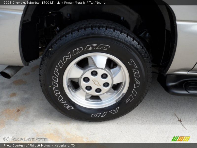 Light Pewter Metallic / Tan/Neutral 2003 Chevrolet Suburban 1500 LT