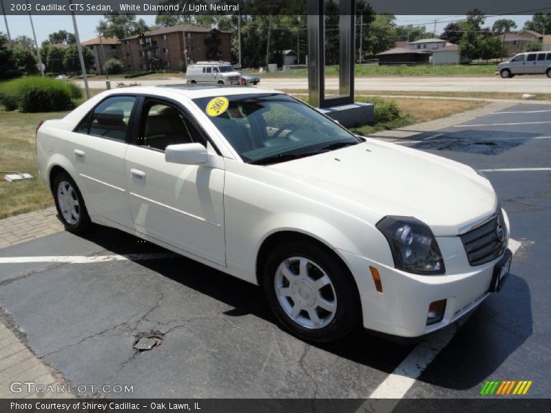 White Diamond / Light Neutral 2003 Cadillac CTS Sedan