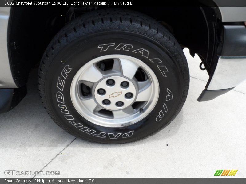 Light Pewter Metallic / Tan/Neutral 2003 Chevrolet Suburban 1500 LT