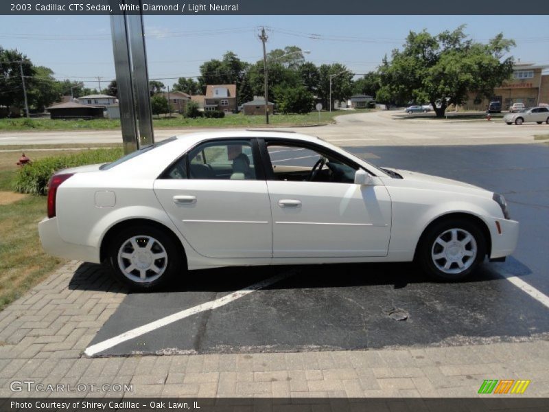 White Diamond / Light Neutral 2003 Cadillac CTS Sedan