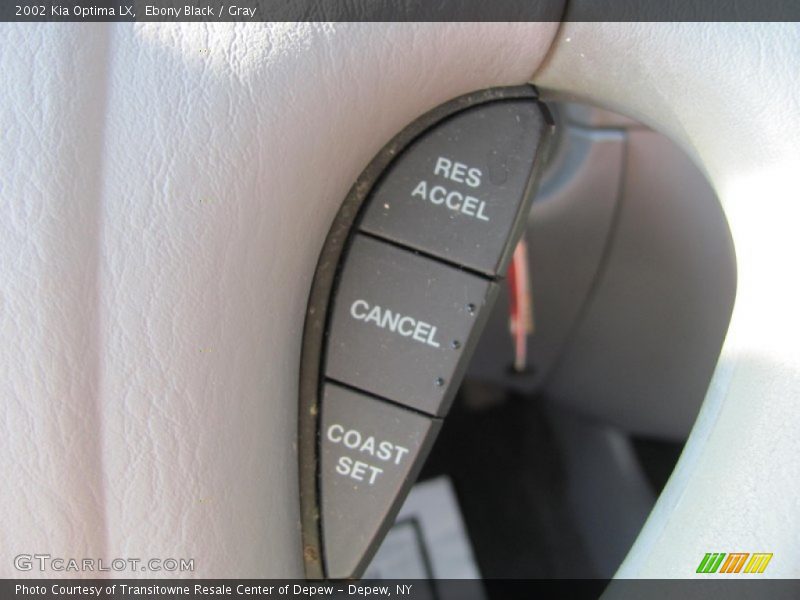 Ebony Black / Gray 2002 Kia Optima LX