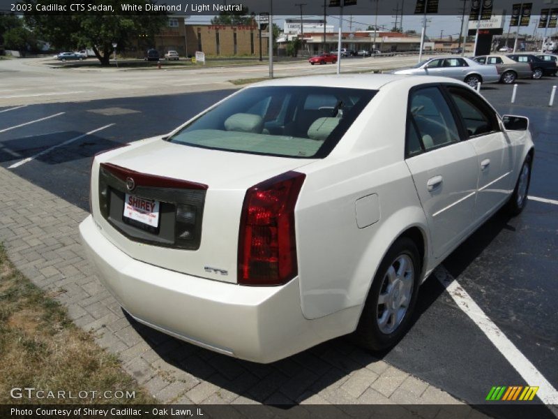 White Diamond / Light Neutral 2003 Cadillac CTS Sedan