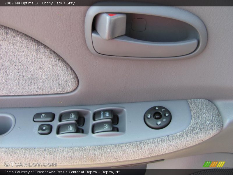 Ebony Black / Gray 2002 Kia Optima LX