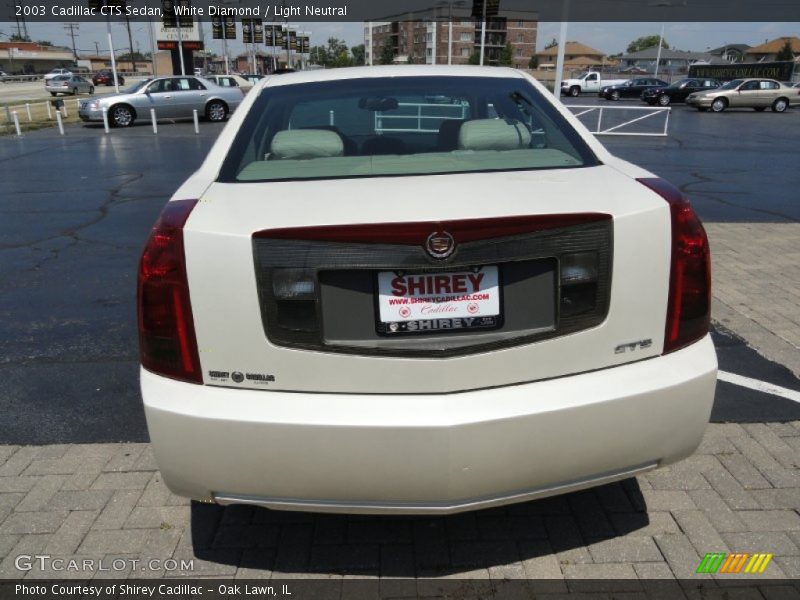 White Diamond / Light Neutral 2003 Cadillac CTS Sedan