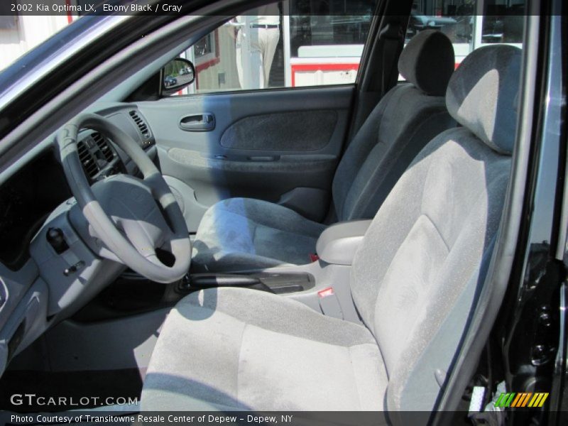 Ebony Black / Gray 2002 Kia Optima LX