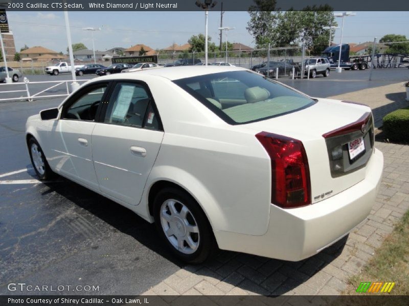 White Diamond / Light Neutral 2003 Cadillac CTS Sedan