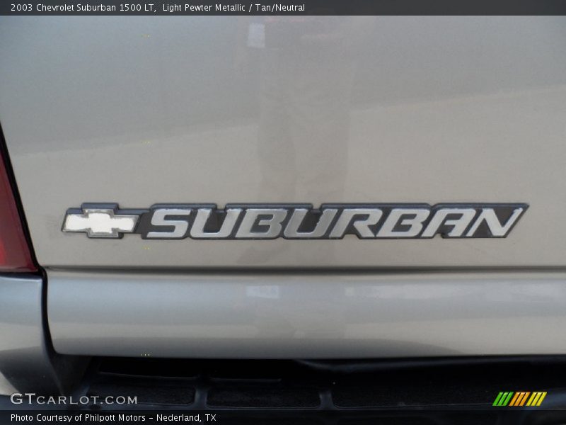 Light Pewter Metallic / Tan/Neutral 2003 Chevrolet Suburban 1500 LT