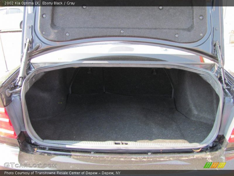 Ebony Black / Gray 2002 Kia Optima LX