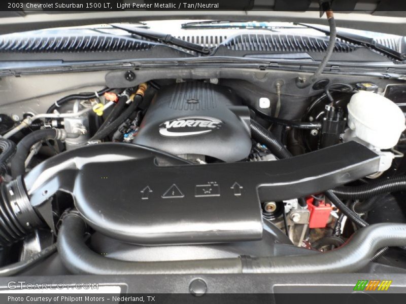 Light Pewter Metallic / Tan/Neutral 2003 Chevrolet Suburban 1500 LT