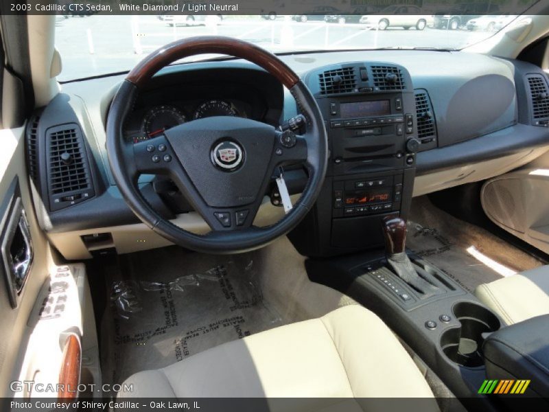 White Diamond / Light Neutral 2003 Cadillac CTS Sedan