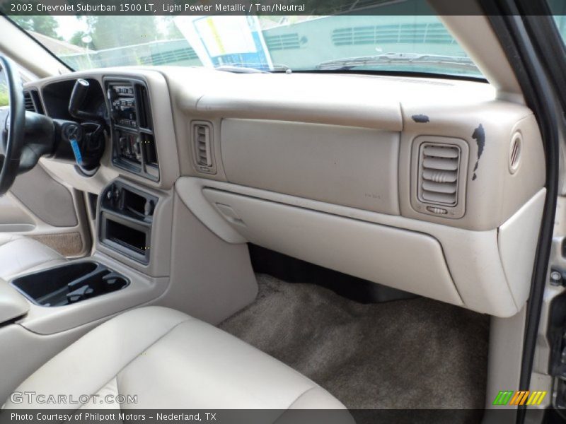 Light Pewter Metallic / Tan/Neutral 2003 Chevrolet Suburban 1500 LT