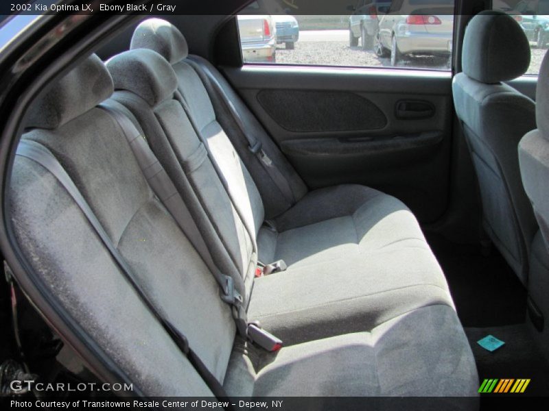 Ebony Black / Gray 2002 Kia Optima LX