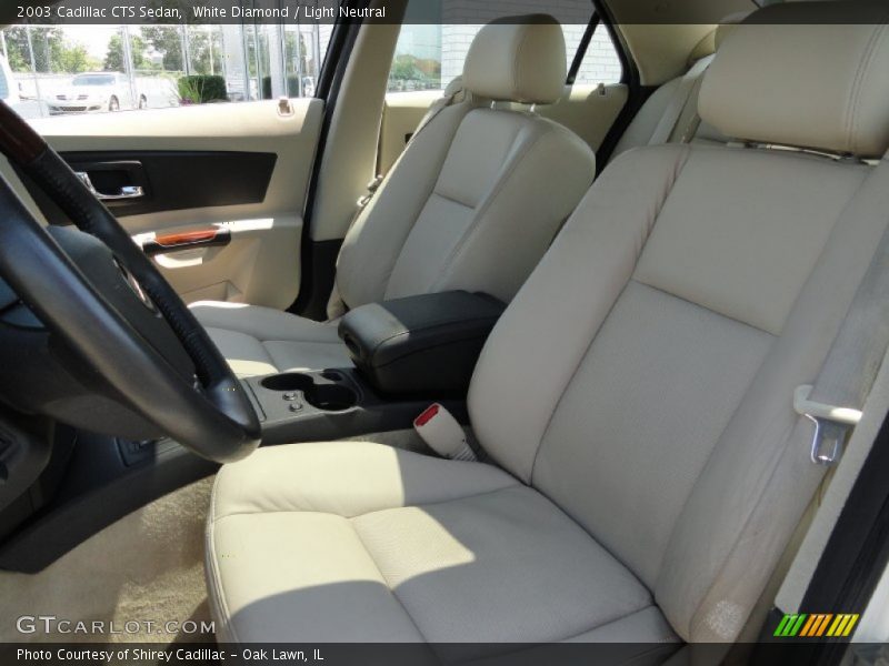 White Diamond / Light Neutral 2003 Cadillac CTS Sedan