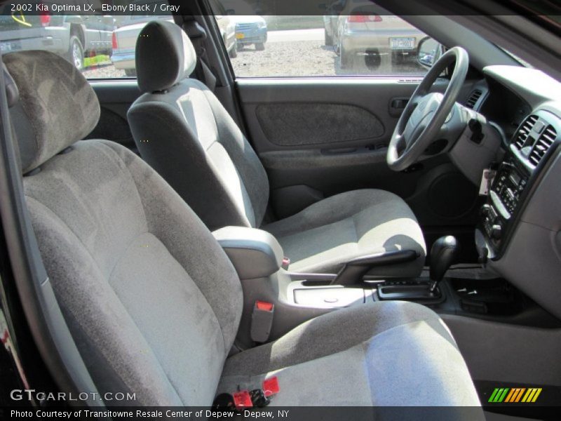 Ebony Black / Gray 2002 Kia Optima LX