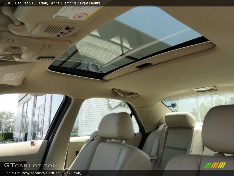 White Diamond / Light Neutral 2003 Cadillac CTS Sedan