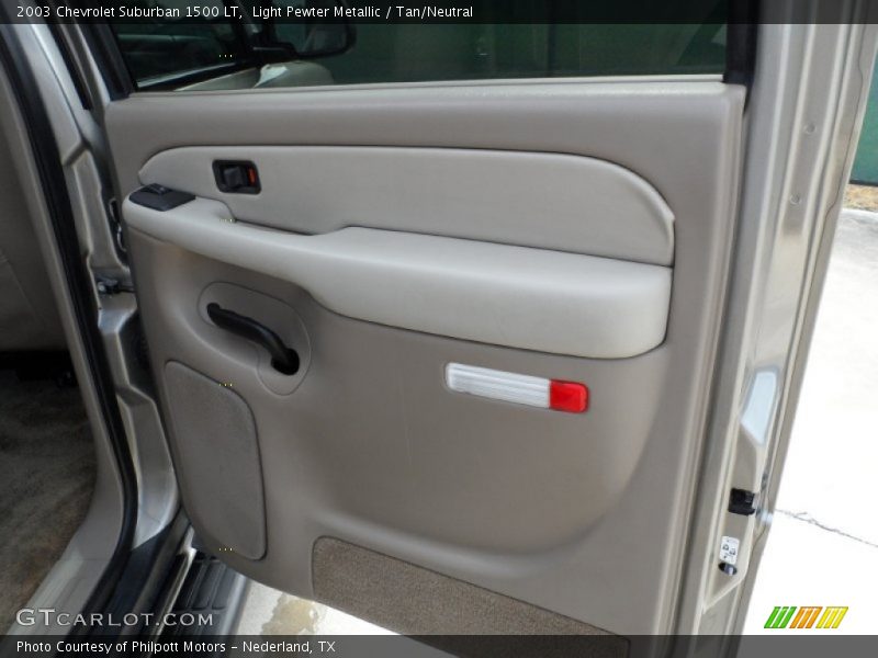 Light Pewter Metallic / Tan/Neutral 2003 Chevrolet Suburban 1500 LT