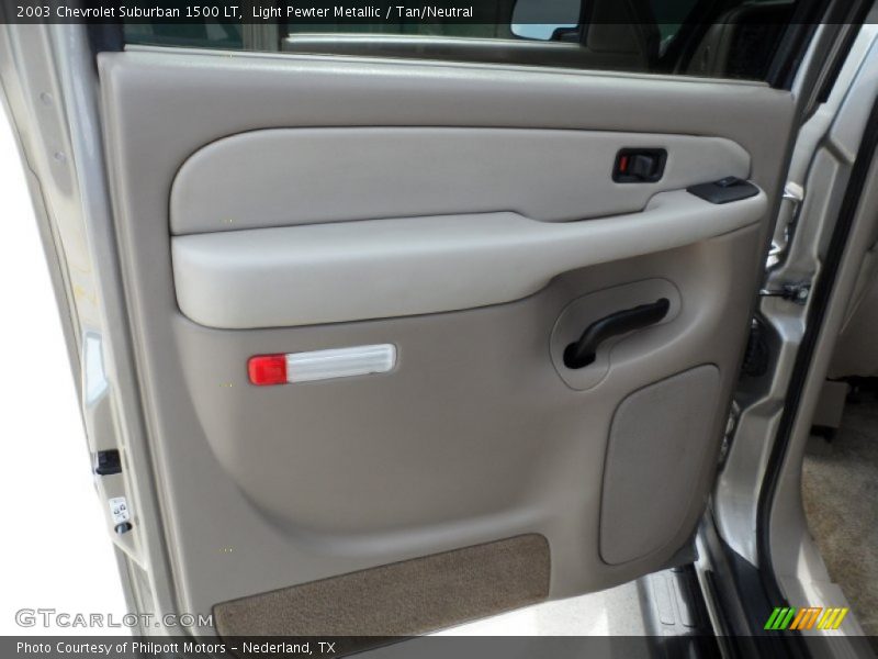 Light Pewter Metallic / Tan/Neutral 2003 Chevrolet Suburban 1500 LT