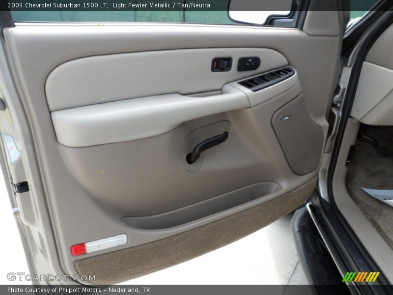 Light Pewter Metallic / Tan/Neutral 2003 Chevrolet Suburban 1500 LT