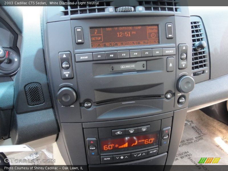 White Diamond / Light Neutral 2003 Cadillac CTS Sedan