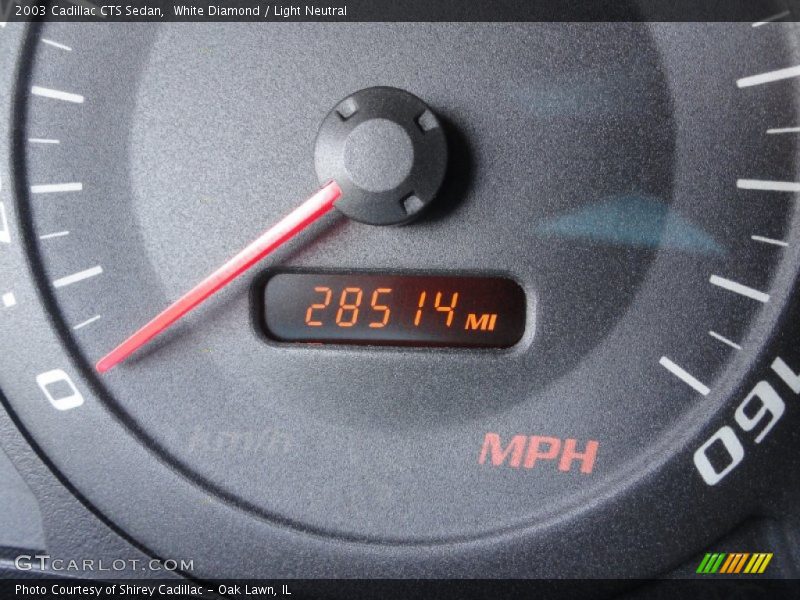 White Diamond / Light Neutral 2003 Cadillac CTS Sedan