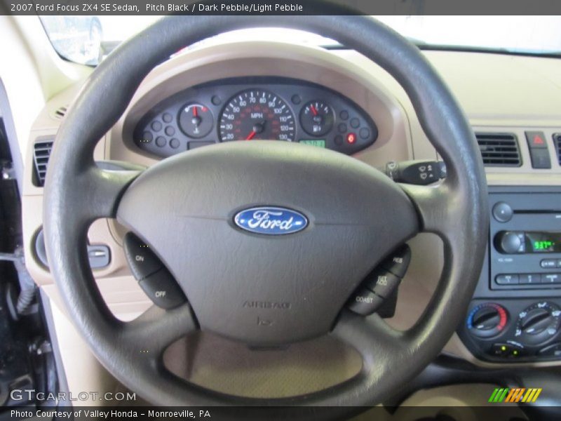 Pitch Black / Dark Pebble/Light Pebble 2007 Ford Focus ZX4 SE Sedan