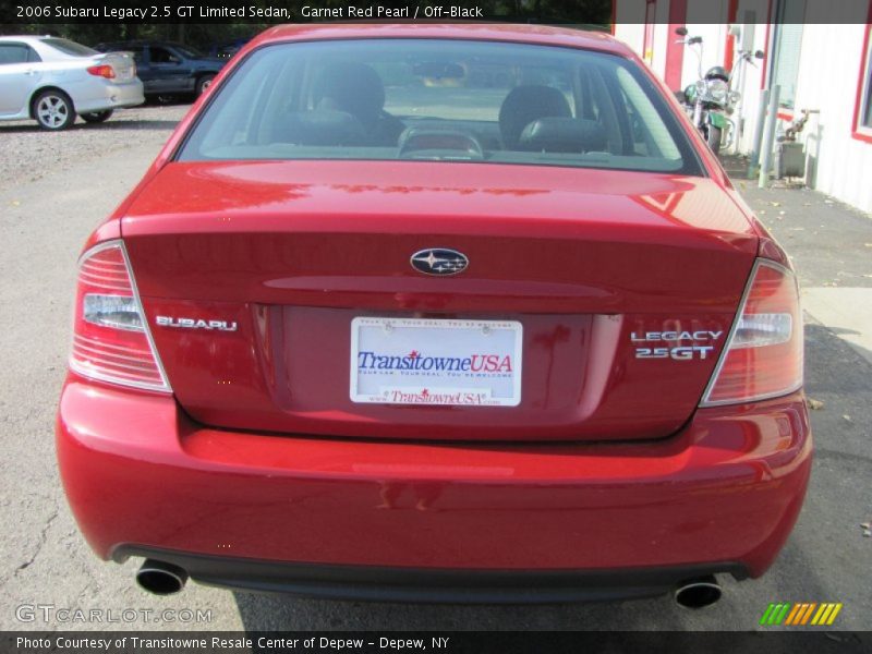 Garnet Red Pearl / Off-Black 2006 Subaru Legacy 2.5 GT Limited Sedan