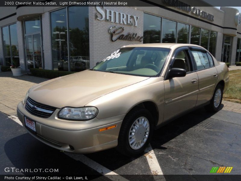 Light Driftwood Metallic / Neutral Beige 2003 Chevrolet Malibu Sedan