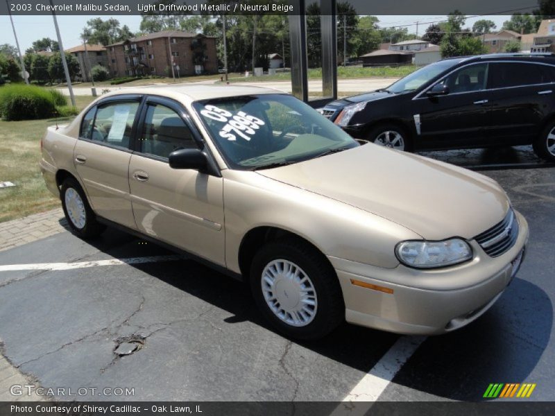 Light Driftwood Metallic / Neutral Beige 2003 Chevrolet Malibu Sedan