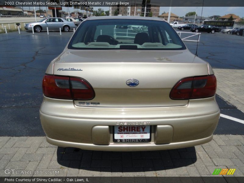 Light Driftwood Metallic / Neutral Beige 2003 Chevrolet Malibu Sedan
