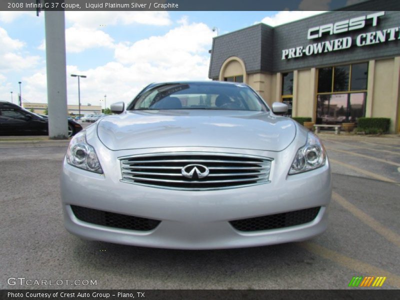 Liquid Platinum Silver / Graphite 2008 Infiniti G 37 Coupe
