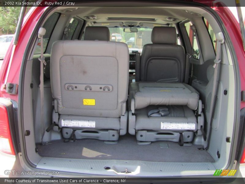 Ruby Red / Gray 2002 Kia Sedona EX