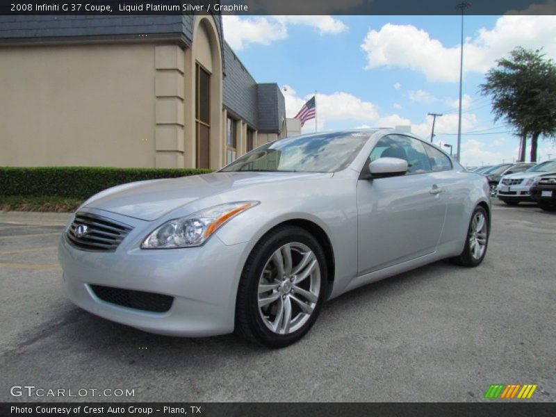 Liquid Platinum Silver / Graphite 2008 Infiniti G 37 Coupe