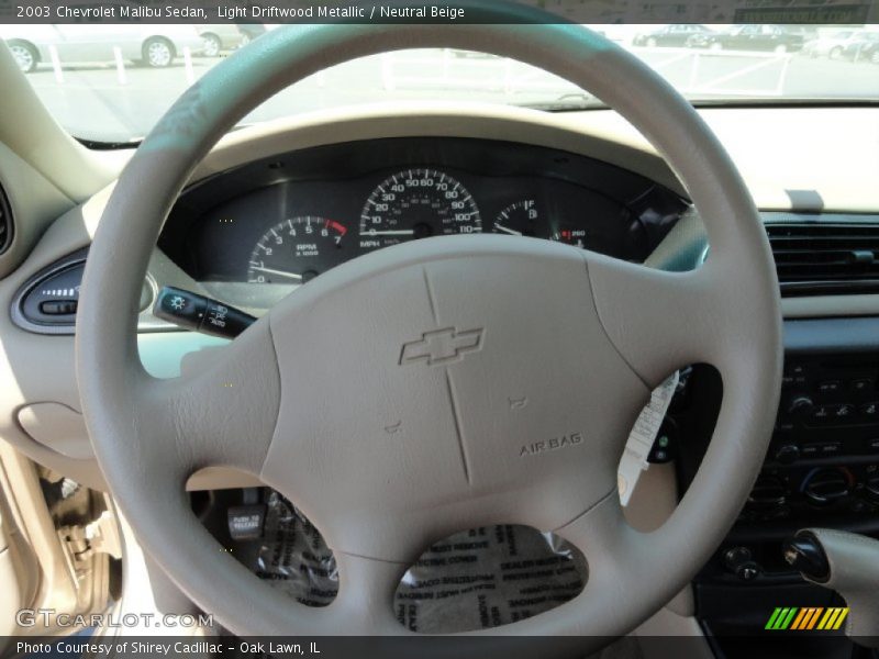 Light Driftwood Metallic / Neutral Beige 2003 Chevrolet Malibu Sedan