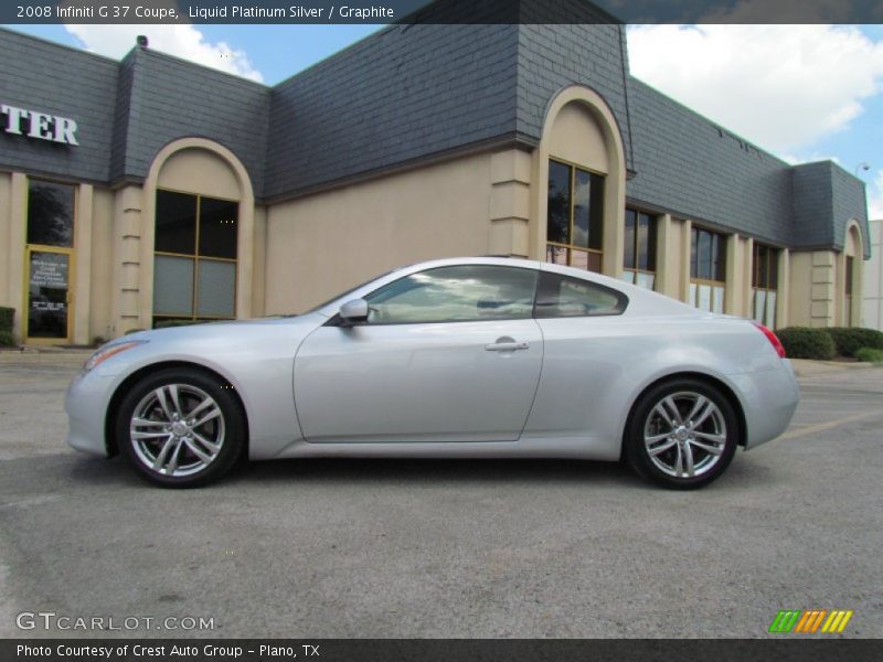 Liquid Platinum Silver / Graphite 2008 Infiniti G 37 Coupe