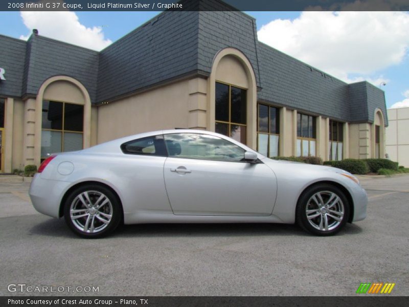 Liquid Platinum Silver / Graphite 2008 Infiniti G 37 Coupe