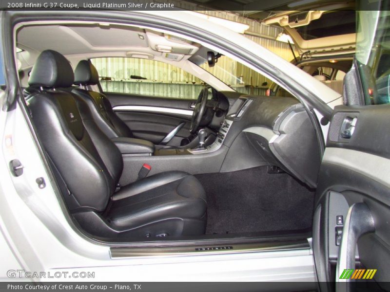 Liquid Platinum Silver / Graphite 2008 Infiniti G 37 Coupe