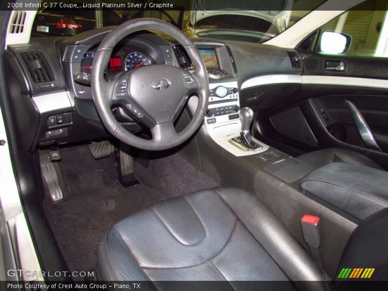 Liquid Platinum Silver / Graphite 2008 Infiniti G 37 Coupe