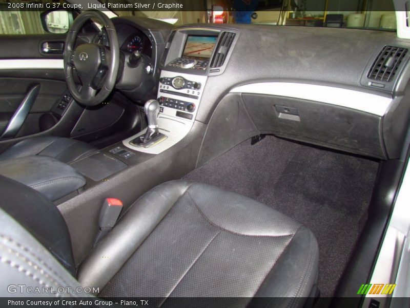 Liquid Platinum Silver / Graphite 2008 Infiniti G 37 Coupe