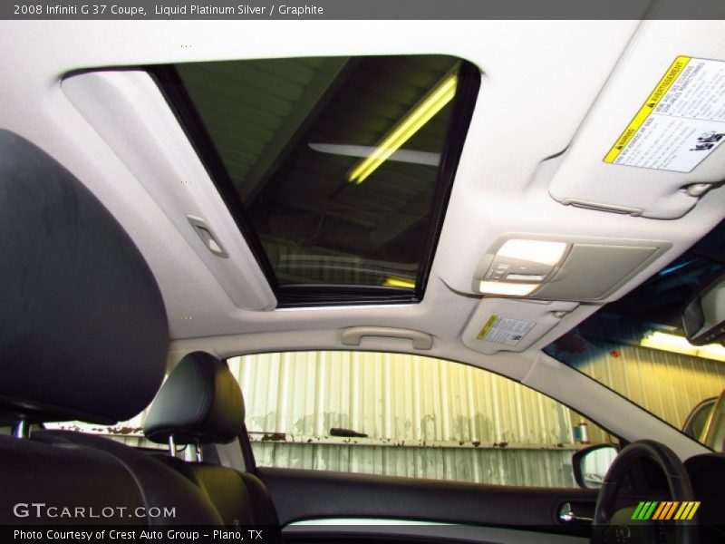 Liquid Platinum Silver / Graphite 2008 Infiniti G 37 Coupe