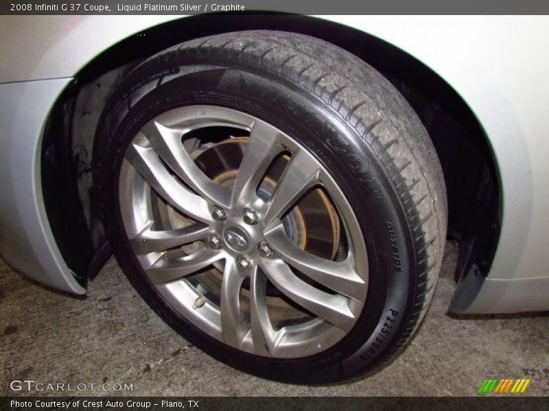 Liquid Platinum Silver / Graphite 2008 Infiniti G 37 Coupe