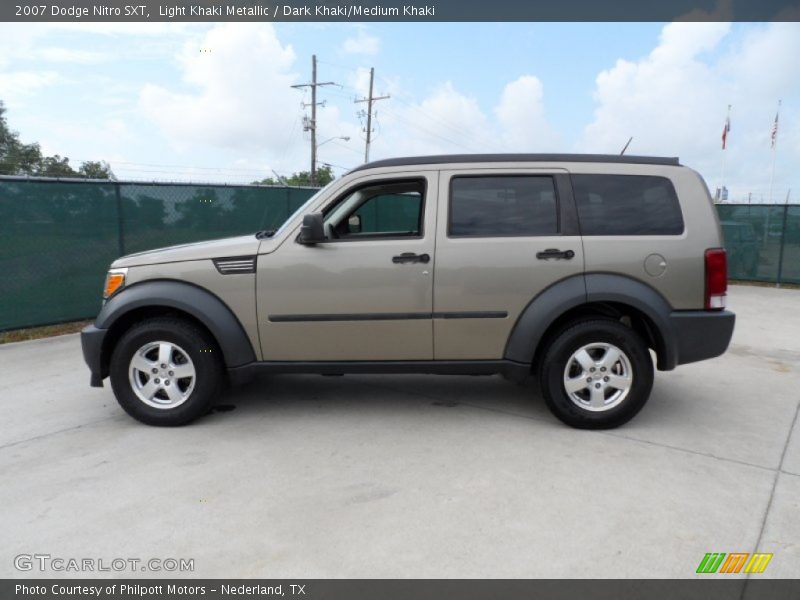 Light Khaki Metallic / Dark Khaki/Medium Khaki 2007 Dodge Nitro SXT