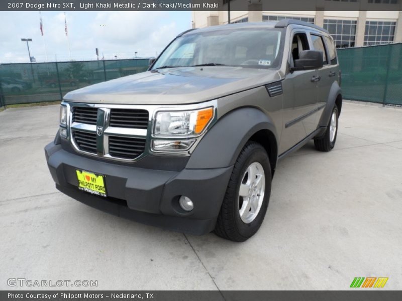 Light Khaki Metallic / Dark Khaki/Medium Khaki 2007 Dodge Nitro SXT