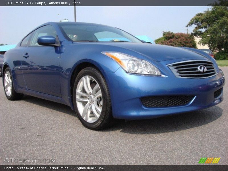 Athens Blue / Stone 2010 Infiniti G 37 Coupe