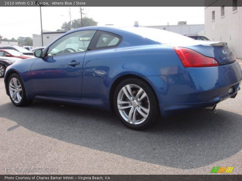 Athens Blue / Stone 2010 Infiniti G 37 Coupe
